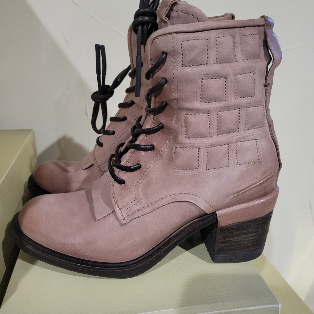 NIB A.S.98 JALEN Women's Pink Ankle Boots 38